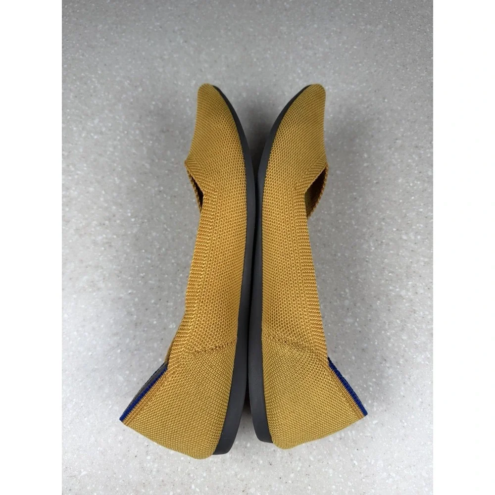 Rothy's The Point Ballet Flats Marigold, Yellow‎ Women's Sz 8.5